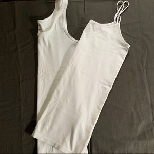 Motherhood maternity white tank bundle